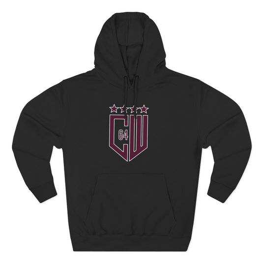 (Select from 3 colors: Black, Gray, or White) Standard Fabric Unisex Premium Pullover Hoodie