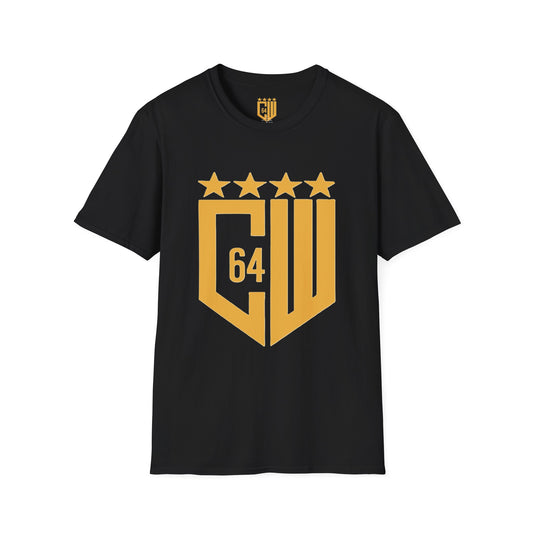 Stylish Unisex Softstyle T-Shirt with CW64 Logo - Perfect for Sports Fans