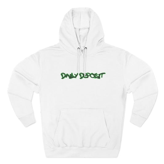 Daily Depo$it Black ATM Unisex Premium Pullover Hoodie (Full Chest Logo) Powered by The CW64 Brand
