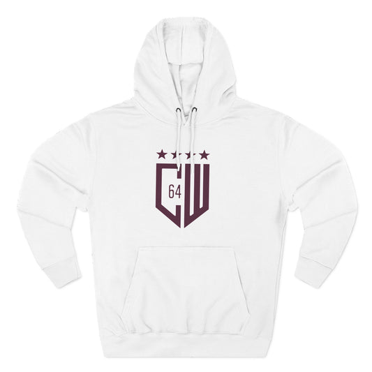 (Select from 3 colors: Black, Gray, or White) Standard Fabric Unisex Premium Pullover Hoodie