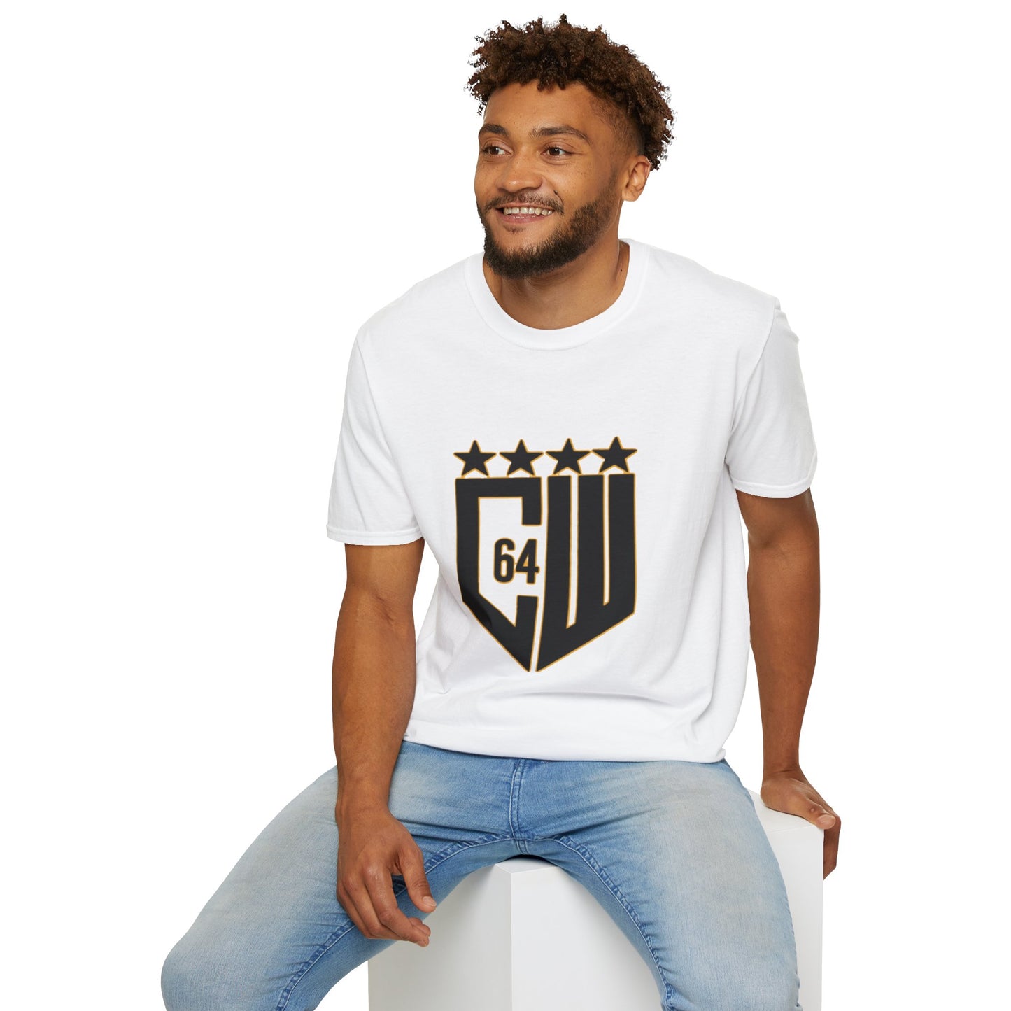 CW64 Unisex Softstyle T-Shirt - Stars and Shield Design