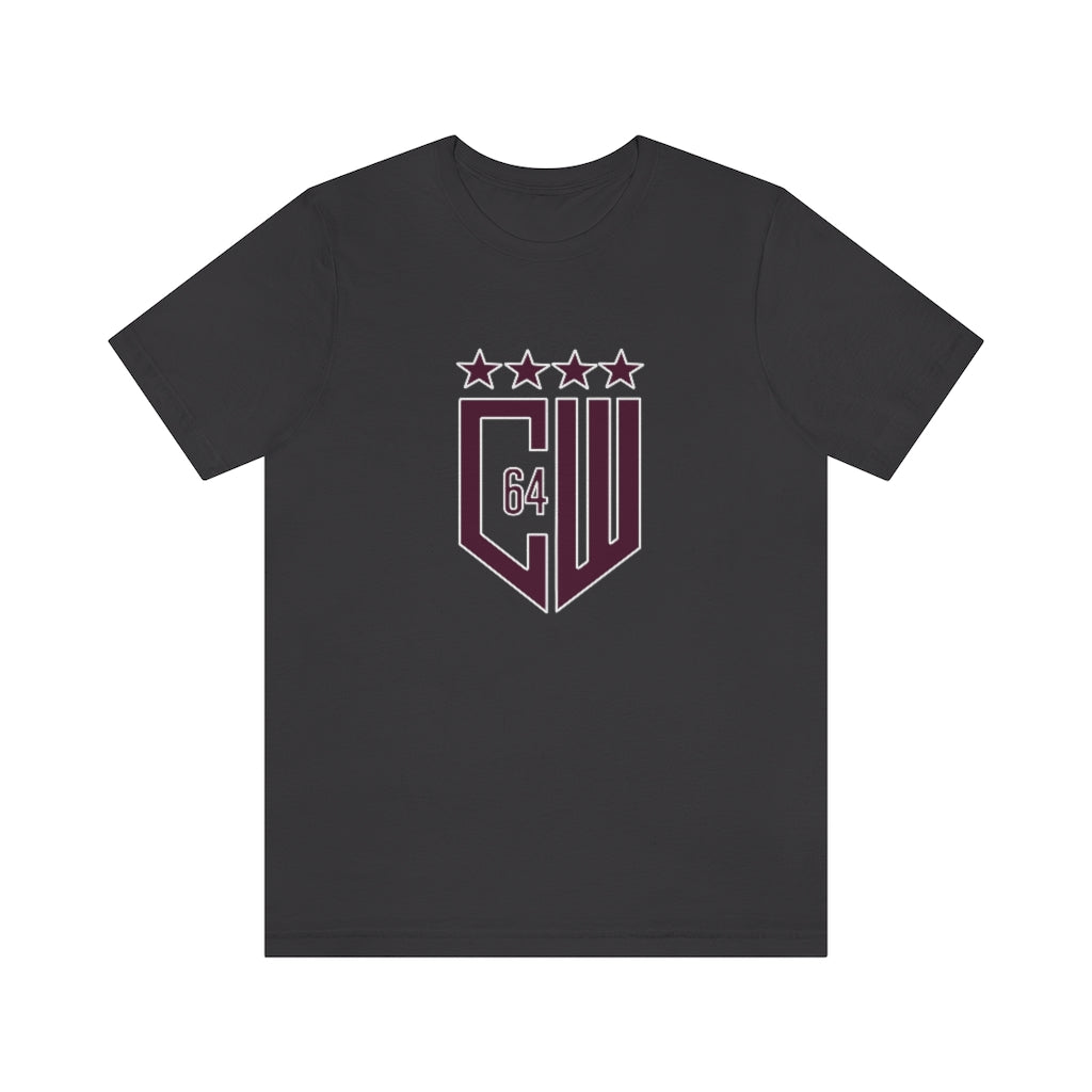(Select from 3 colors: Black, Gray, or White) Jersey Short Sleeve Tee