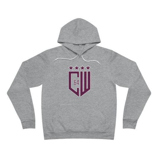 (Select from 3 colors: Black, Gray, or White) Premium Fabric Unisex Sponge Fleece Pullover Hoodie