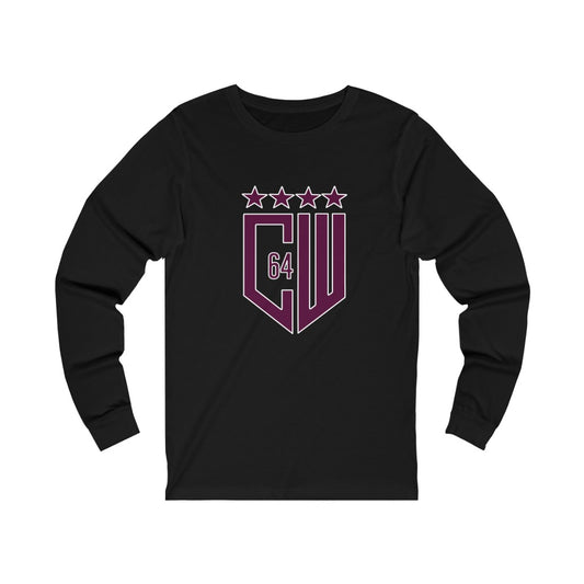 (Select from 3 colors: Black, Gray, or White) Unisex Jersey Long Sleeve Tee