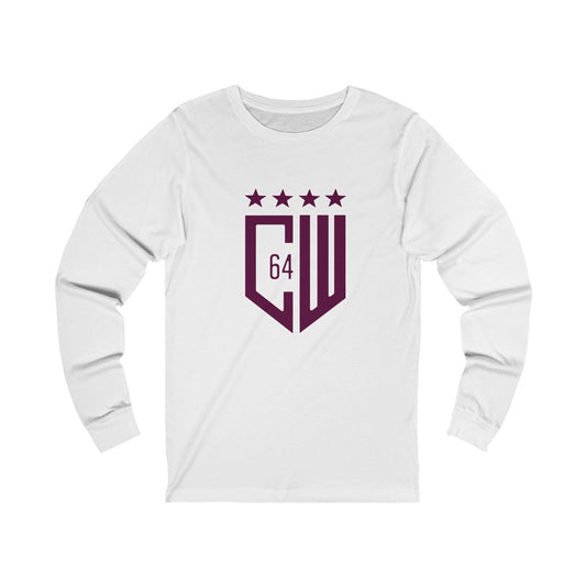 (Select from 3 colors: Black, Gray, or White) Unisex Jersey Long Sleeve Tee