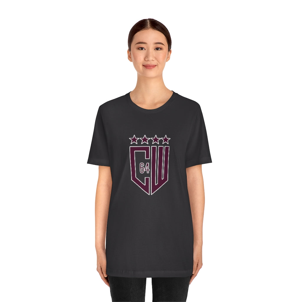 (Select from 3 colors: Black, Gray, or White) Jersey Short Sleeve Tee