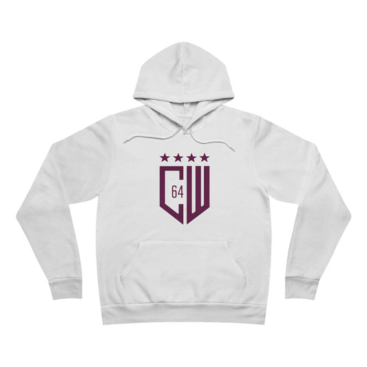 (Select from 3 colors: Black, Gray, or White) Premium Fabric Unisex Sponge Fleece Pullover Hoodie