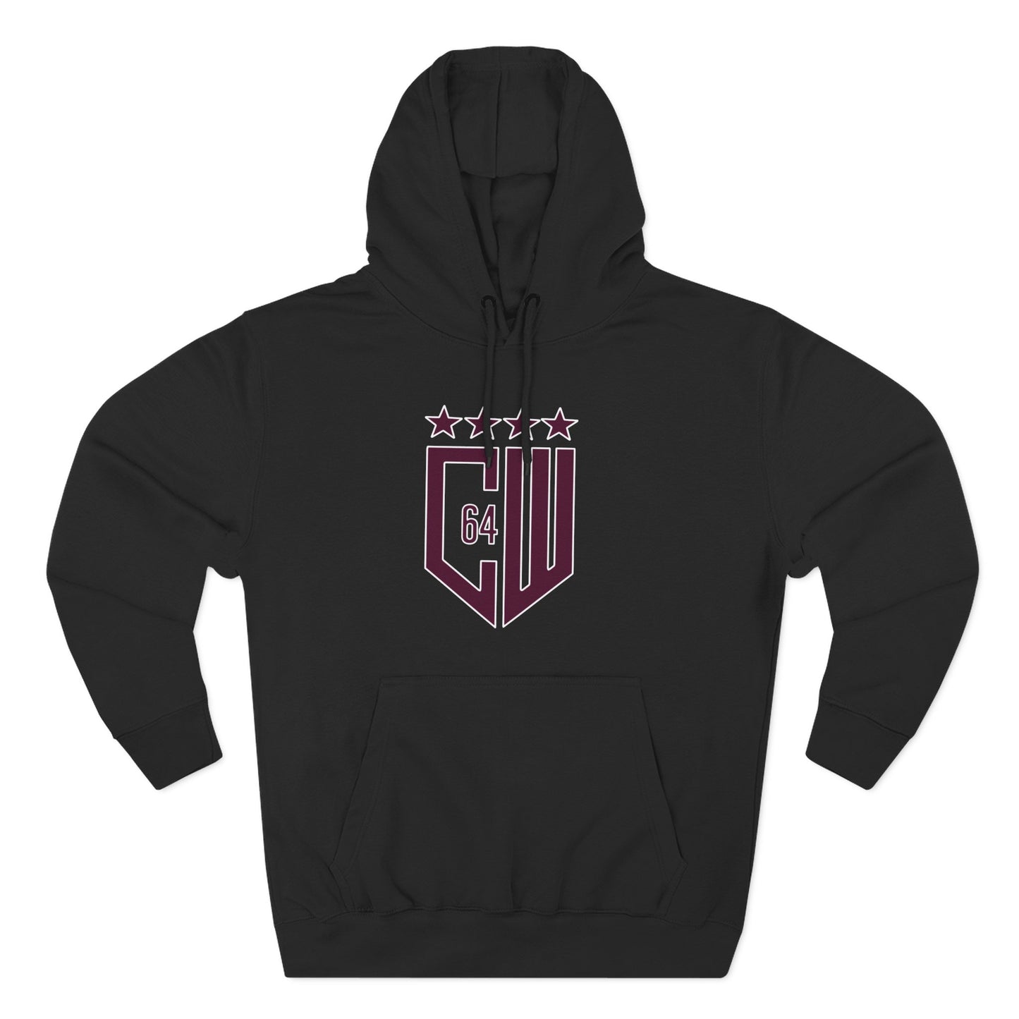 (Select from 3 colors: Black, Gray, or White) Standard Fabric Unisex Premium Pullover Hoodie