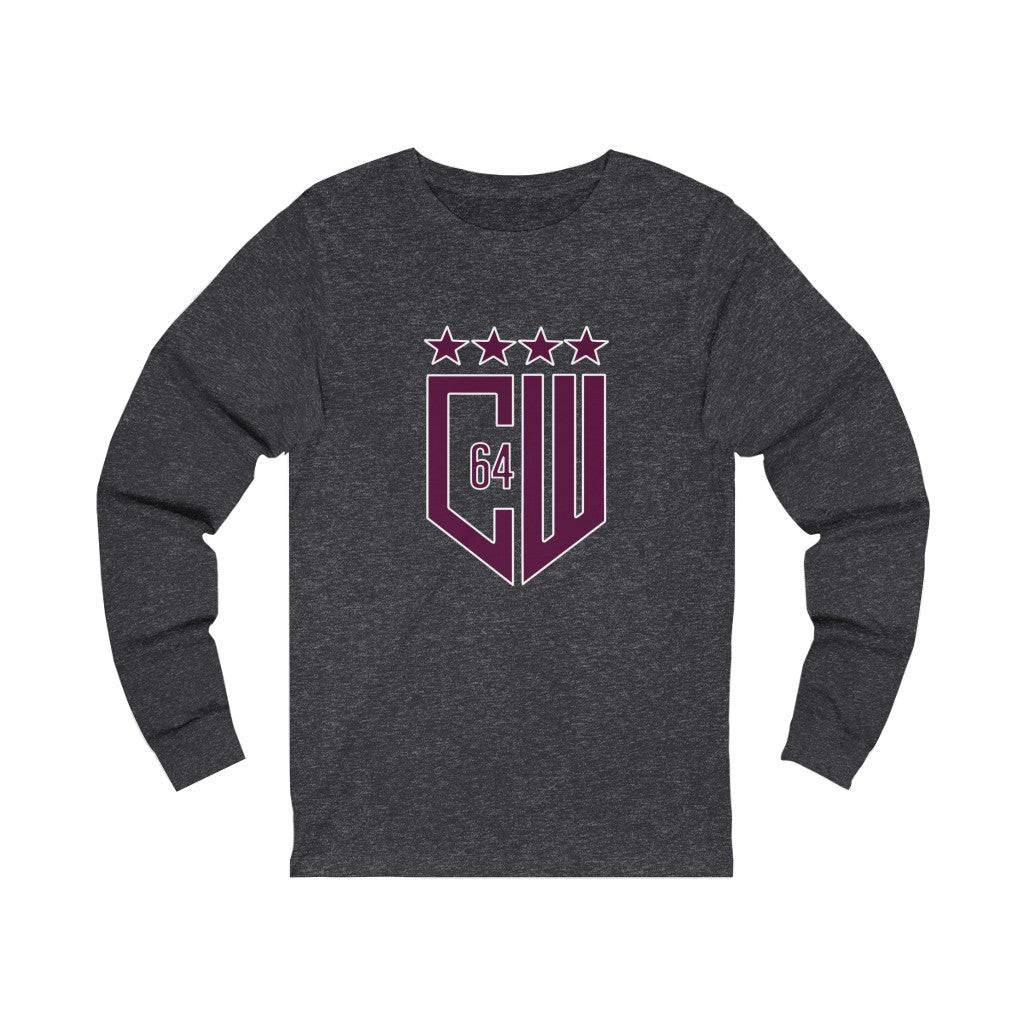 (Select from 3 colors: Black, Gray, or White) Unisex Jersey Long Sleeve Tee