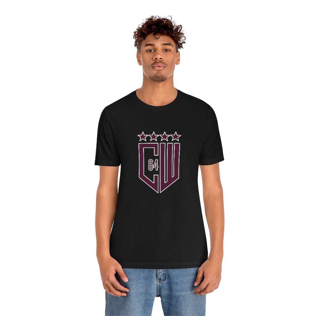 (Select from 3 colors: Black, Gray, or White) Jersey Short Sleeve Tee
