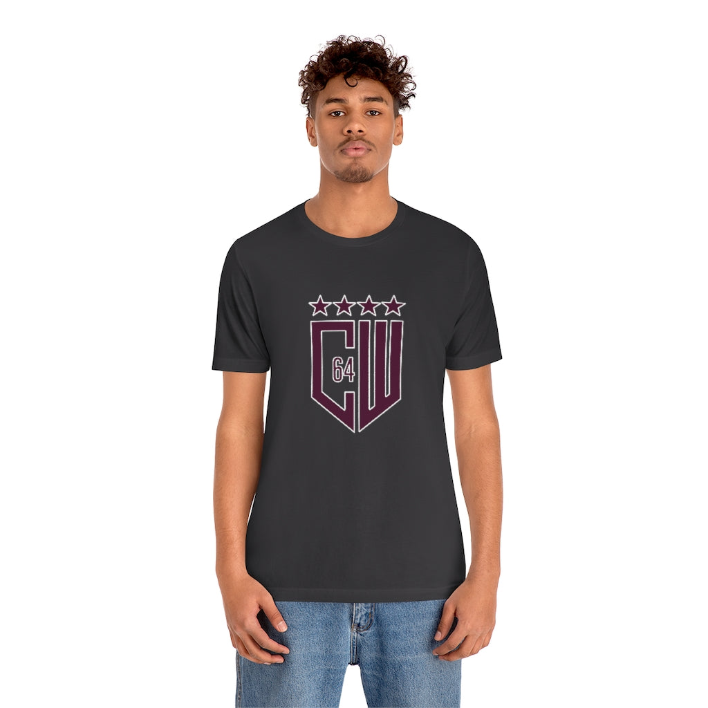 (Select from 3 colors: Black, Gray, or White) Jersey Short Sleeve Tee